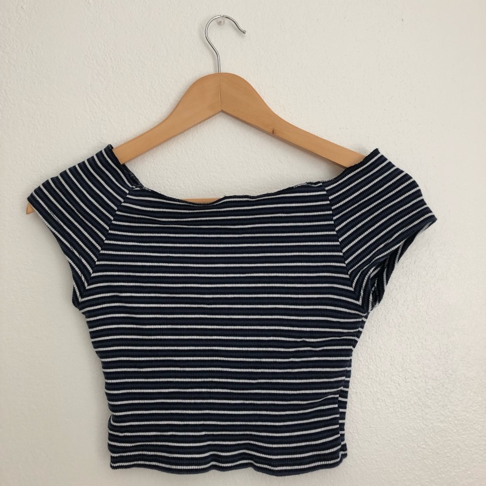 Striped off the shoulder